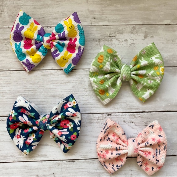 Easter/Spring baby bows - Picture 1 of 5